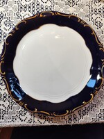 Eladó gyönyörű régi Zsolnay porcelán pompadur hatalmas kínáló tál!