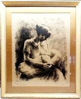 RÉZKARC - Kórusz József: Anya gyermekével