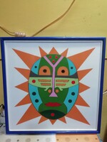 Szász Endre gyűjteményből 1979 es 46 cm x 46 cm egyedi darab Profil váltás miatt nagyon sok akció