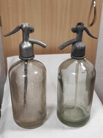 2 db régi szódás üveg egyben