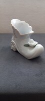 Csizma orrán rózsával aranyozott díszítéssel porcelán