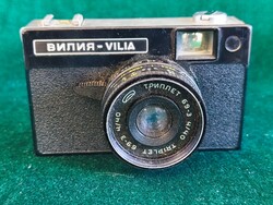 BelOMO Vilia Вилия szovjet 35mm filmes fényképezőgép Triplet 69-3 objektívvel