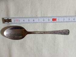 Acél kiskanál 01 - Orosz rozsdamentes 13cm vintage teáskanál