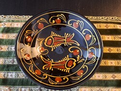 Retro kerámia falitányér 24 cm