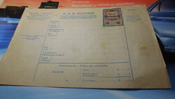 KUK . Tábori Posta - Feldpost Szerbia , kitöltetlen  , bélyeggel ,  1912- ből ,  12,5 x 18 cm