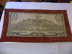 Millenniumi falikárpit: Duna, Királyi vár. 160 x 60 cm.