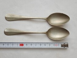 Alpakka alpaka alpacca 083 - kiskanál VICTORIA 2db egyben 14cm vintage teáskanál