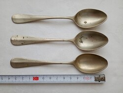 Alpakka alpaka alpacca 081 - kiskanál BERNDORF 3db egyben 14cm vintage teáskanál