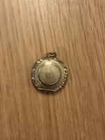 Antik nyitható medalion – fotótartós, díszített, 2,2 cm
