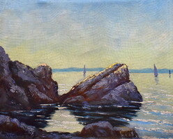 Vasvári Wertheimer Sándor (XX. sz első fele ) TENGERPART VITORLÁSOKKAL