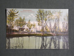 Képeslap,Románia,Szatmárnémeti,Satu Mare,Kossuth kert,faipari iskolával,visszatért pecsét 1940,1915-