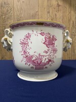 Herendi nagyméretű kosfejes kaspó! Hibátlan!