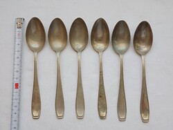 Alpakka alpaka alpacca 077 - kiskanál ART KRUPP BERNDORF 6db egyben 14,5cm vintage teáskanál