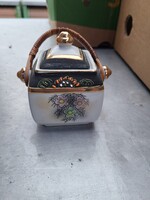 Kézi festésű porcelán teafű tartó