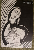 Vibók Ildi: Madonna és a Kisded 30x42 cm