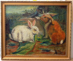 Felodatlan szignóval 20-ik század eleje EREDETI SZÁMLÁVAL