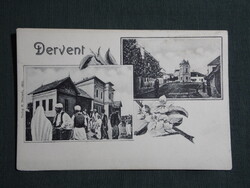 Képeslap,Bosznia Hercegovina,Derventa,Novi spitalj,kórház,Grandska ulice,nagy utca,1905-