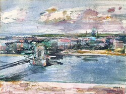 Wagner János ( 1936 - ) Kilátás a várból