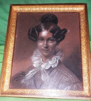 Antik festmény Malwine Eulalie TIRPITZ - TIRPITZ TENGERNAGY ANYJA 18 x 15 cm HIBÁTLAN