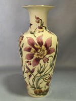 Zsolnay kézzel festett Orchideás porcelán váza  27cm