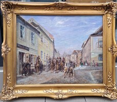 Lédermüller Gyula : Katonák a városban