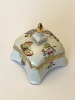 CSÚCSOS FEDELES, HERENDI PORCELÁN, FESTETT DÍSZTÁRGY 7.5 CM