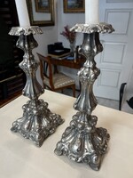 Régi ezüstözött gyertya tartó!
