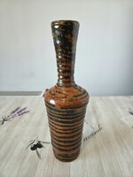 Gorka Géza hosszúnyakú kerámia váza 32cm