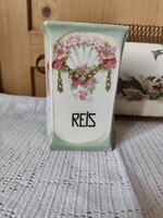 Antique Spice Jar with Rare Decoration