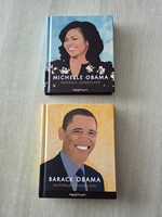Michelle és Barack Obama 2 db kis   könyv új.