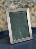 Régi ezüst képkeret fa hátlappal
