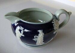 Antik Angol Copeland Spode Tejkiöntő - Ritka szürke alapanyag, hibátlan!