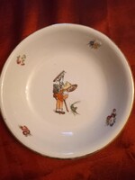 Eladó régi Zsolnay gyerek tál