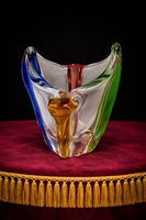 Frantisek Zemek Rhapsody Cseh Üveg váza 1950-1960 - NINCS MINIMÁL ÁR