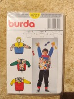 Burda szabásminta No. 4721 Gyerek széldzseki Méretek: 6, 8, 10, 12, 14, 16 Új