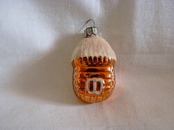 RÉGI ÜVEG KARÁCSONYFADÍSZ - HÁZIKÓ!