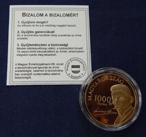 Gárdonyi Géza Egri csillagok 1000 Forint 2013 kapszulában tanúsítvánnyal