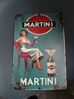 Nosztalgia dekoratív fémtábla Martini