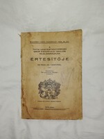 Tatai Kegyestanítórendi Gr. Eszterházi reál gim. értesítője 1933-34    Üp.