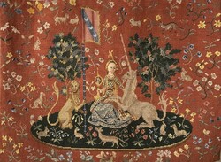 Reneszánsz hangulatú gobelin 60x80cm