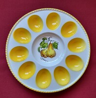 Kerámia porcelán tojástartó tojás tálaló tál húsvéti tányér tojástál