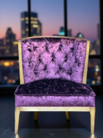 Tömör fából készült design szék új kárpittal