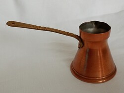 Török kávé főző kiöntő 16 - nyeles kávéfőző dzsezva retro 1-2 személyes réz kb 1dl