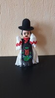 Mezőkövesdi matyó fiú baba, 10 cm