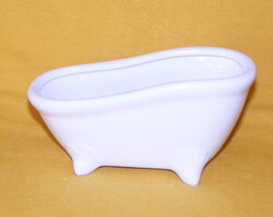 Porcelán fürdőkád babaház kiegészítő, dekoráció