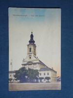 Képeslap,Románia,Sighetu Marmatiei,Máramarossziget,Róm. kat. templom,Berger Miksa kiadás,1915-