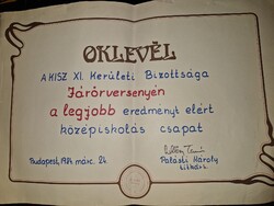 1970-1980, három KISZ-emléklap