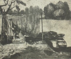 (N) Blahos Rudolf (1914-1986) : Tiszai halászok