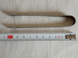 Acél csipesz 01 - mokkás cukorcsipesz cukorfogó ELZETT Művek retro 10cm