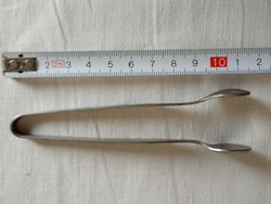 Acél csipesz 02 - mokkás cukorcsipesz cukorfogó ABS ROSTFREI DDR retro 11,5cm